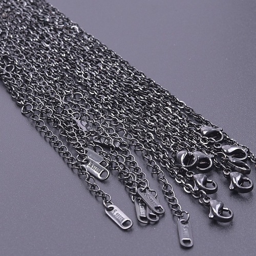 2.2MM Unisex 304 Stainless Steel Cable Chains Necklaces FX6206-4-1