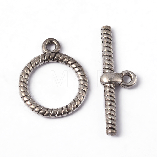 Tibetan Style Alloy Toggle Clasps LF1543Y-1