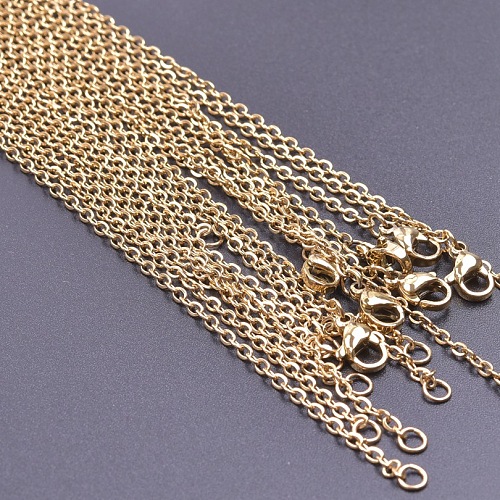 2MM Unisex 304 Stainless Steel Cable Chain Necklaces VJ7708-2-1