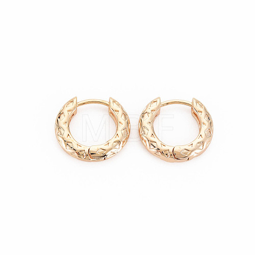 Brass Huggie Hoop Earring KK-S364-278-1