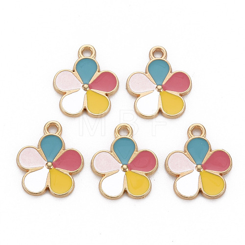 Alloy Enamel Pendants ENAM-N055-033B-NR-1