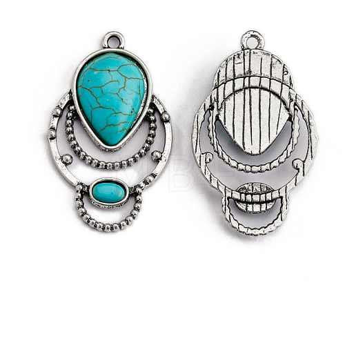 Synthetic Turquoise Pendants PW-WG18236-11-1