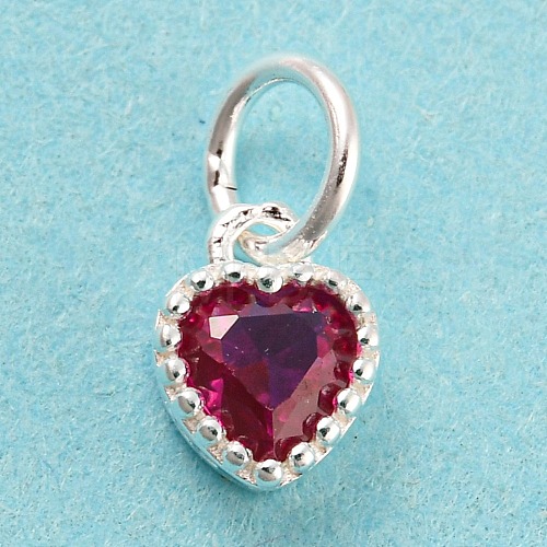 925 Sterling Silver Birthstone Charms STER-G035-01E-01-1