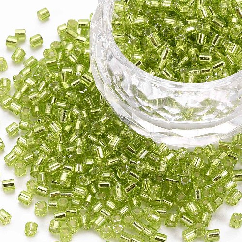 8/0 Glass Bugle Beads SEED-S032-07A-24-1