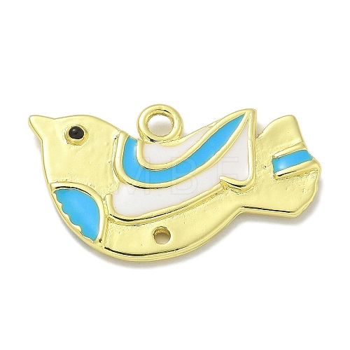 Rack Plating Brass Enamel Pendants KK-L224-060G-02-1