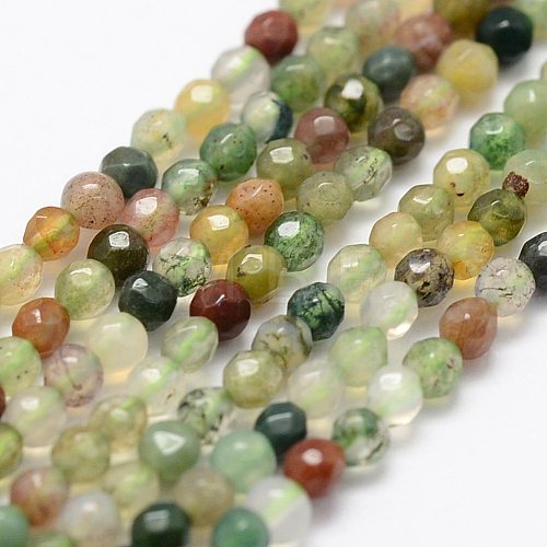 Natural Indian Agate Beads Strands G-K183-03-1