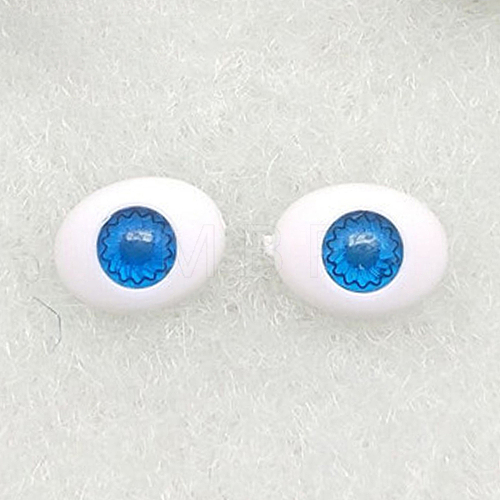 Craft Plastic Doll Eyeballs DOLL-PW0004-16B-1