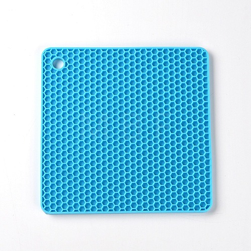 Square Rubber Hot Mat DIY-WH0257-31B-1