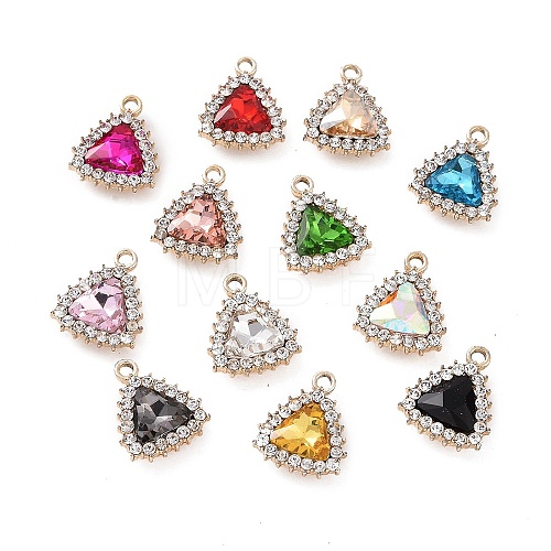 Alloy Rhinestone Pendants ALRI-C008-56LG-1