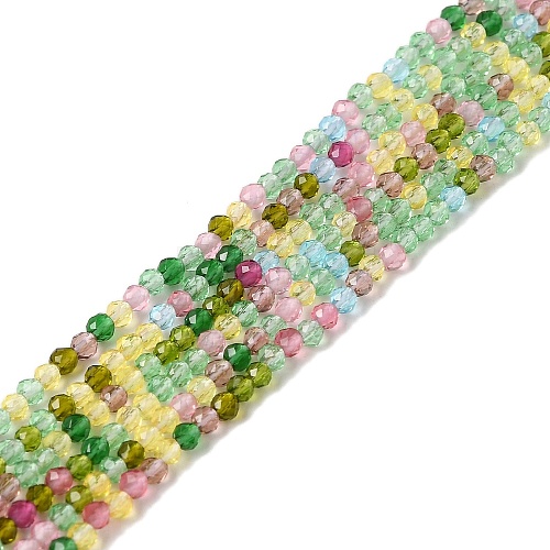 Transparent Glass Beads Strands EGLA-P061-03A-1