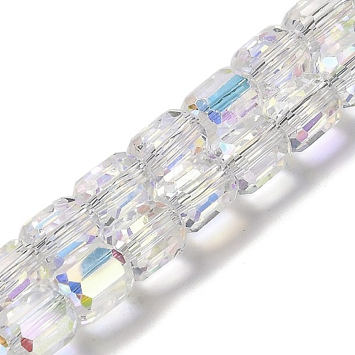 Electroplate Glass Beads Strands EGLA-D030-19Q-1