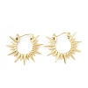 Rack Plating Brass Sun Hoop Earrings for Women KK-E033-05G-1
