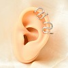 304 Stainless Steel Cuff Earrings EJEW-L313-01P-3
