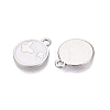 Rack Plating Alloy Enamel Pendants ENAM-N070-01C-01P-01-2