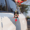 10Pcs 2 Styles Glass Seed Beaded Pendant Decorations HJEW-SZ00134-6