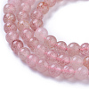 Natural Strawberry Quartz Beads Strands G-P433-29-3