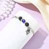 Zinc Alloy Charm Bangles for Women BJEW-JB14384-01-2