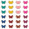  32Pcs 8 Colors Alloy Enamel Connector Charms ENAM-TA0001-70-11