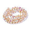 Synthetic Moonstone Beads Strands G-F143-8mm-15-2