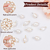 42Pcs 3 Styles Natural Cultured Freshwater Pearl Pendants FIND-BC0002-78-4