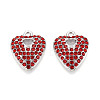 Alloy Rhinestone Pendants FIND-N008-12P-02-1