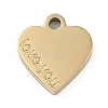 304 Stainless Steel Charms STAS-I325-136A-G-1