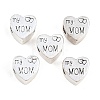 Mother's Day Tibetan Style Alloy European Beads MPDL-F021-01AS-1