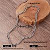 Vintage Style 8MM 304 Stainless Steel Cuban Link Chain Necklaces for Women ZQ6132-5-1