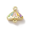 Alloy Enamel Connector Charms FIND-G116-01G-1