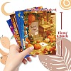 50Pcs Thanksgiving Day Paper Greeting Cards DIY-P085-16B-5