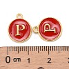 Golden Plated Alloy Enamel Charms ENAM-S118-03P-3