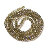 Electroplate Transparent Glass Beads Strands LS-EGLA-A035-T3mm-L16-2
