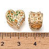 Rack Plating Alloy Enamel European Beads PALLOY-A009-22G-2