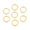 Brass Closed Jump Rings KK-D257-01G-01-1