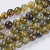 Natural Dragon Veins Agate Beads Strands X-G-G515-8mm-02B-1