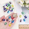 30Pcs Handmade Evil Eye Lampwork Beads LAMP-ME0001-14-3