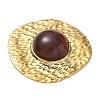 Hammered 304 Stainless Steel & Resin Pendants SA-CBAF3AB-06G-2