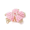 Glass Seed Beaded Pendants PALLOY-MZ01284-03-3