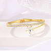 Alloy & Crystal Rhinestone Hinged Bangles for Women FS-WG22ADC-01-1