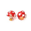 Rack Plating Alloy Enamel European Beads PALLOY-S189-48RG-1