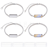 DIY Blank Rectangle Link Bracelet Making Kit DIY-BC0005-53-1