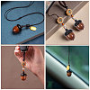 5Pcs Wood Pendants PALLOY-CA00036-7