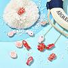 12Pcs 8 Styles Handmade Porcelain Beads PORC-FS0001-61-5