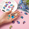 Craftdady 32Pcs 8 Style Rainbow Color 304 Stainless Steel Pendants STAS-CD0001-28-12