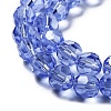 Electroplate Transparent Glass Beads Strands EGLA-A035-T8mm-A21-3
