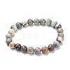 Natural Polychrome Jasper/Picasso Stone/Picasso Jasper Stretch Beaded Bracelets G-A185-01C-1