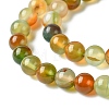 Natural Peacock Agate Beads Strands G-G444-8mm-02-3