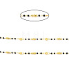 Brass Handmade Beaded Chains CHC-P011-B01-G-2