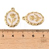 304 Stainless Steel Enamel Pendants STAS-I371-08G-02-3