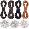 DIY Cowhide Cord Necklaces Bracelets Making Kits DIY-CL0002-45-1